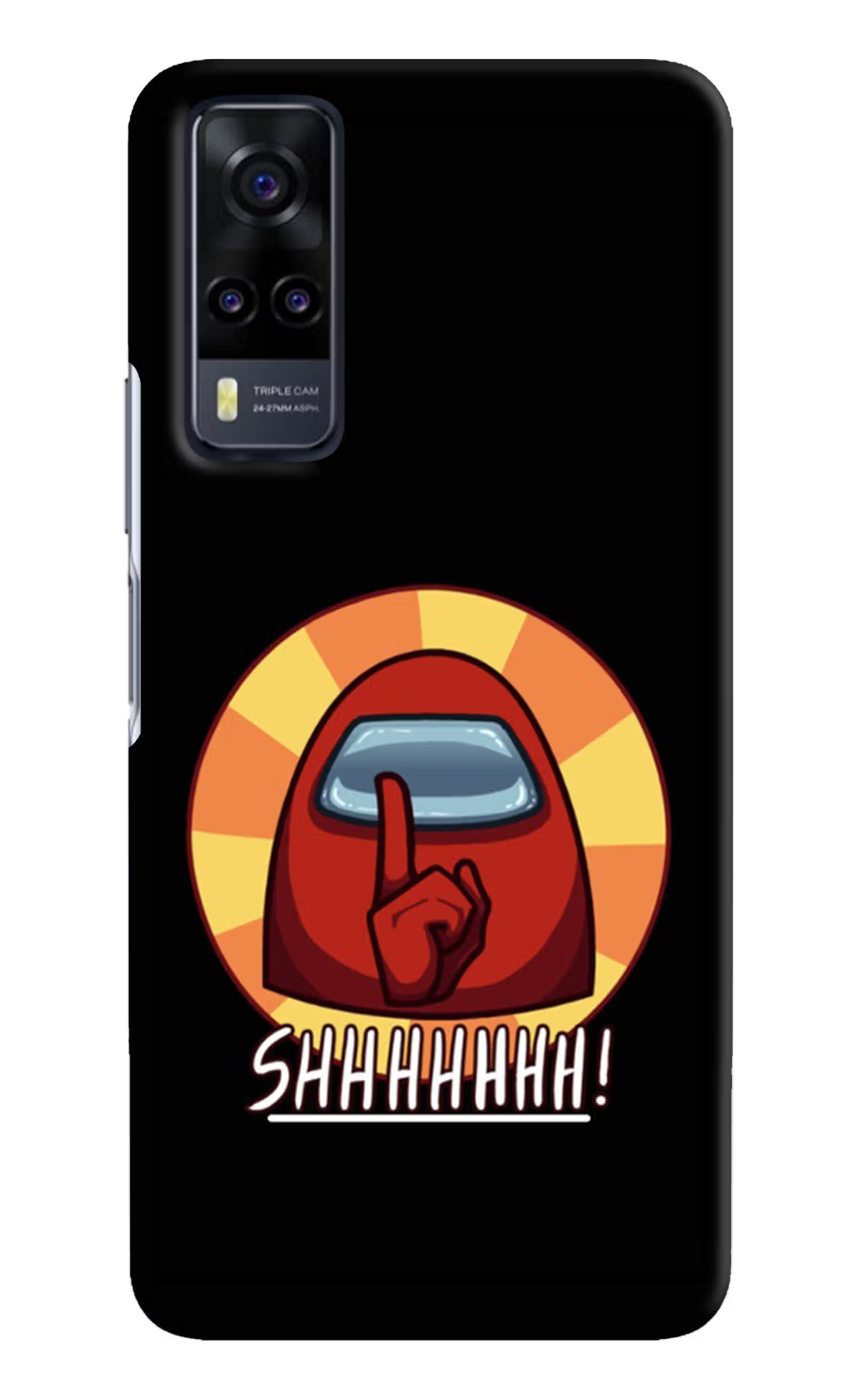 Among Us Shhh! Vivo Y31 Hard Case Back Cover by Casekaro
