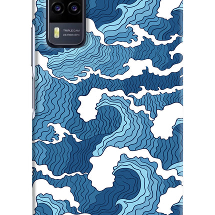 Blue Waves Vivo Y31 Hard Case Back Cover by Casekaro