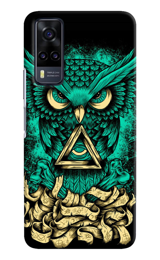 Green Owl Vivo Y31 Hard Case Back Cover by Casekaro