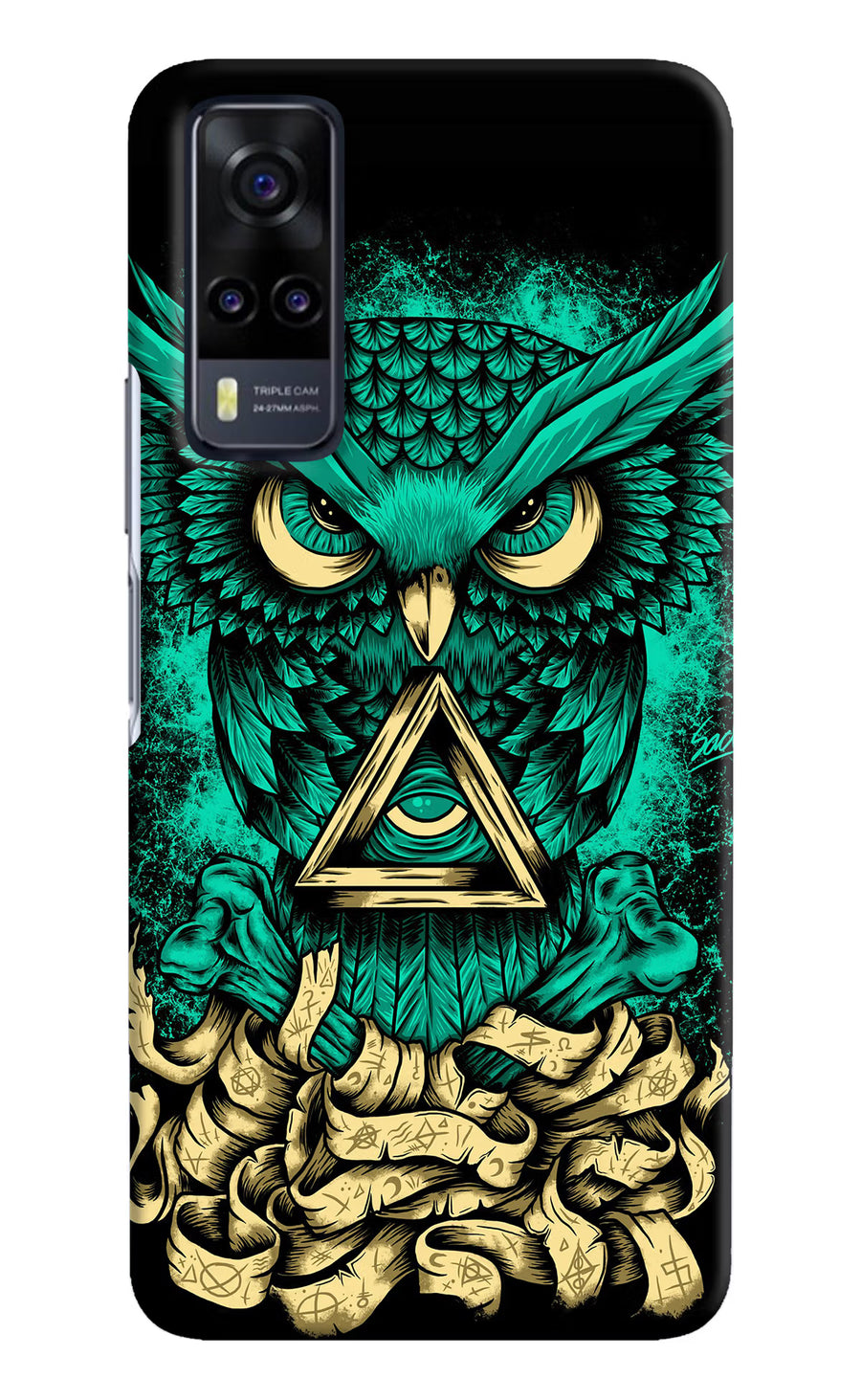 Green Owl Vivo Y31 Back Cover, Hard case