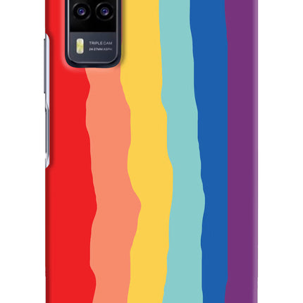Rainbow Vivo Y31 Hard Case Back Cover by Casekaro