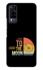 To the Moon Vivo Y31 Hard Case Back Cover by Casekaro