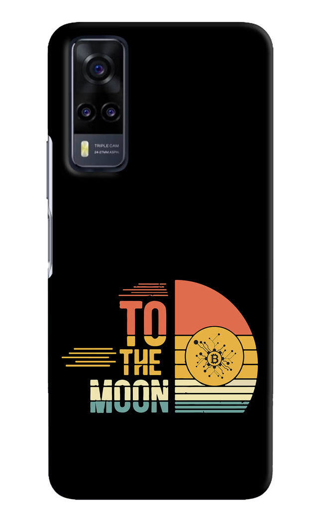 To the Moon Vivo Y31 Hard Case Back Cover by Casekaro