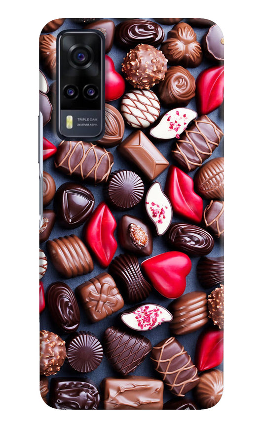 Chocolates Vivo Y31 Hard Case Back Cover by Casekaro