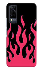 Fire Flames Vivo Y31 Hard Case Back Cover by Casekaro