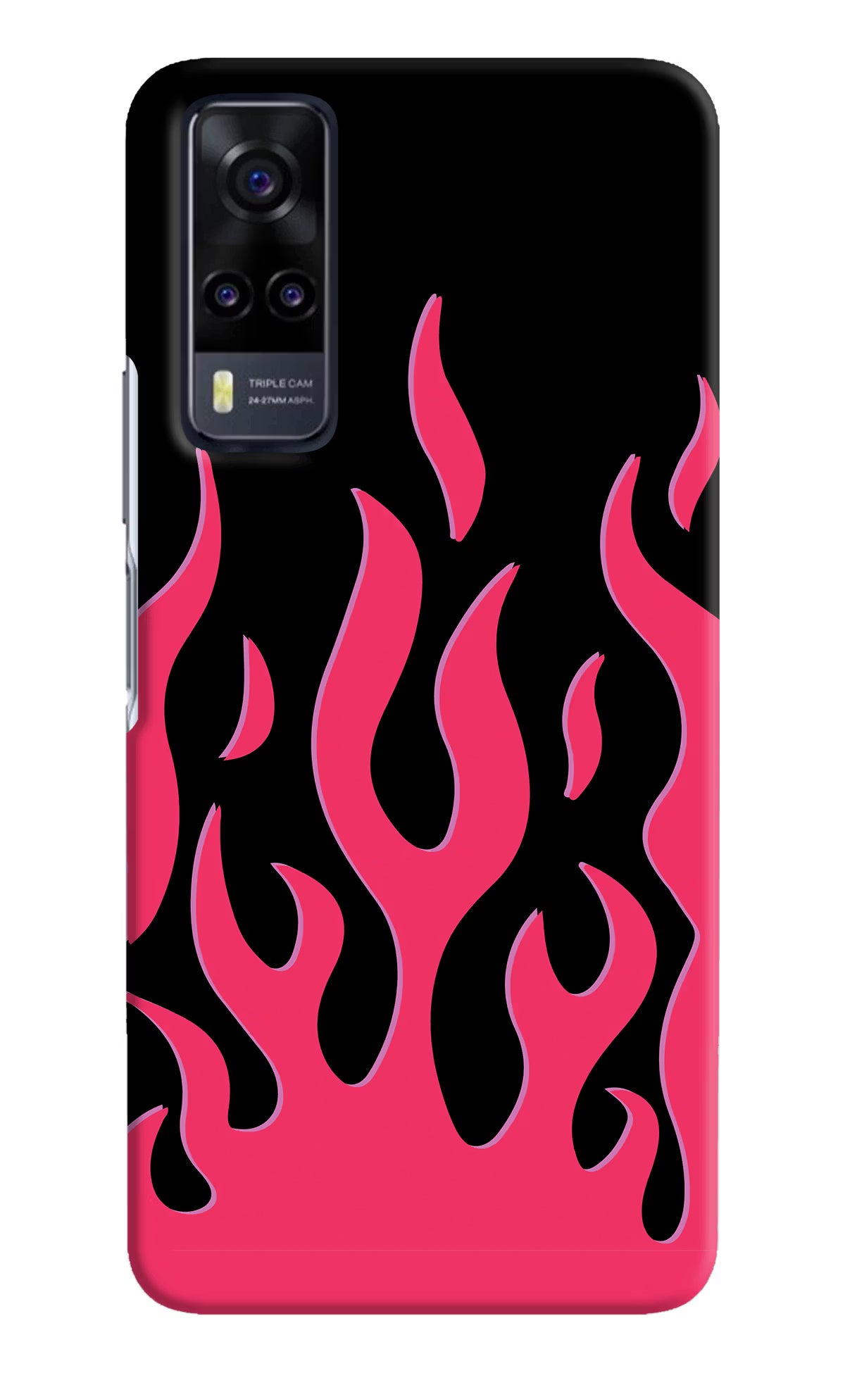 Fire Flames Vivo Y31 Hard Case Back Cover by Casekaro