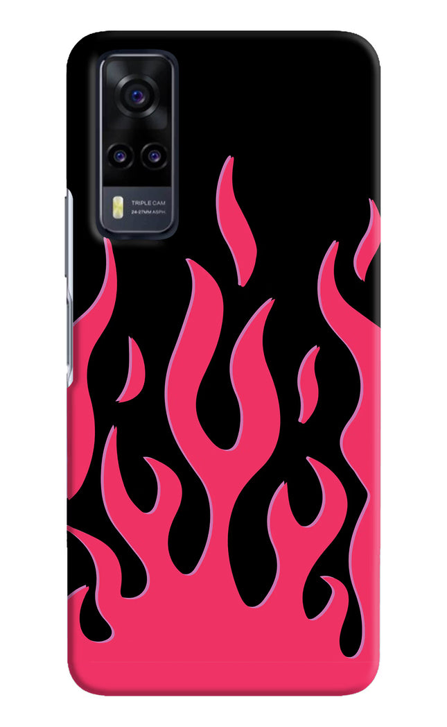 Fire Flames Vivo Y31 Hard Case Back Cover by Casekaro