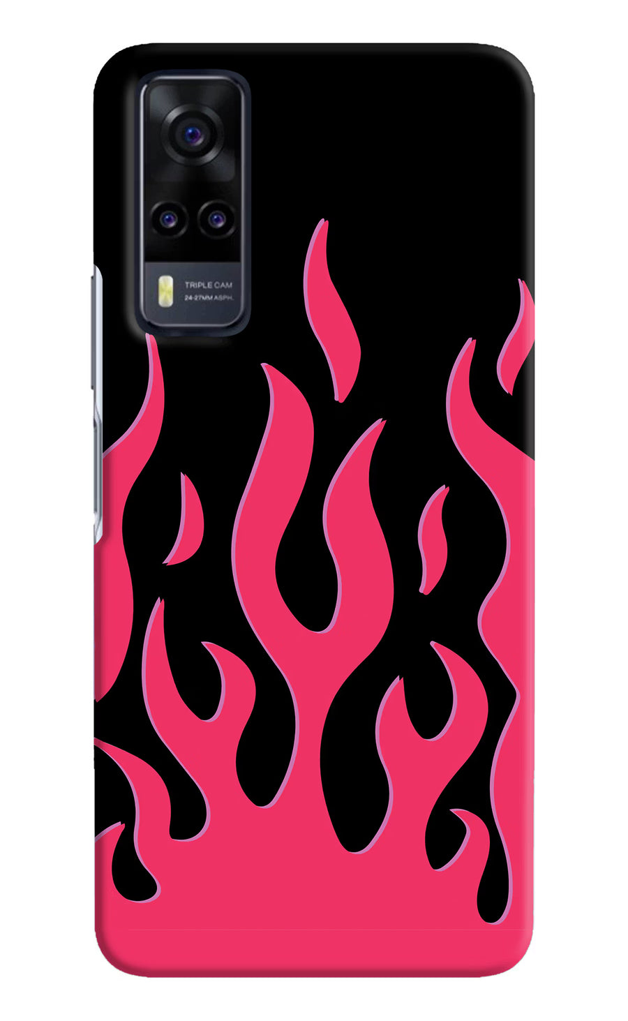 Fire Flames Vivo Y31 Back Cover, Hard case