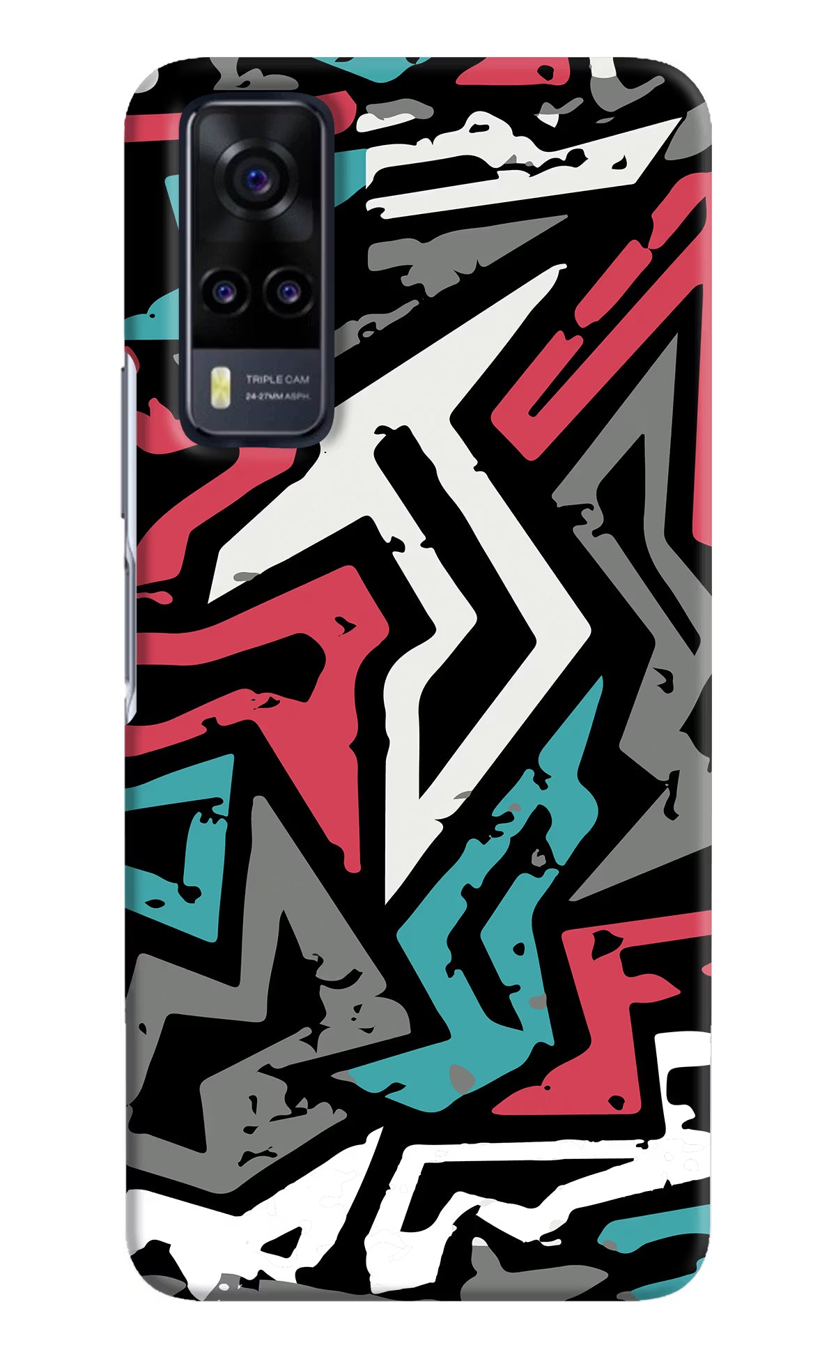 Geometric Graffiti Vivo Y31 Hard Case Back Cover by Casekaro