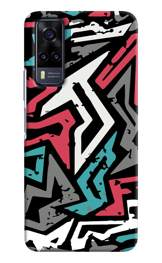 Geometric Graffiti Vivo Y31 Hard Case Back Cover by Casekaro