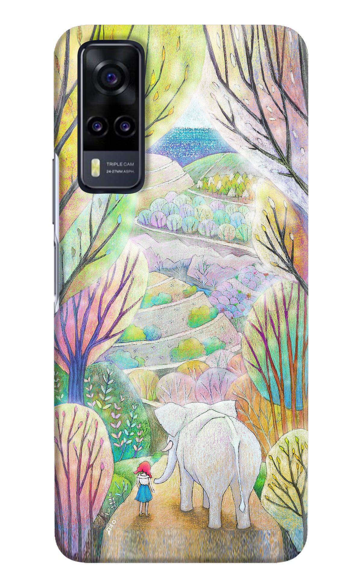 Nature Painting Vivo Y31 Hard Case Back Cover by Casekaro