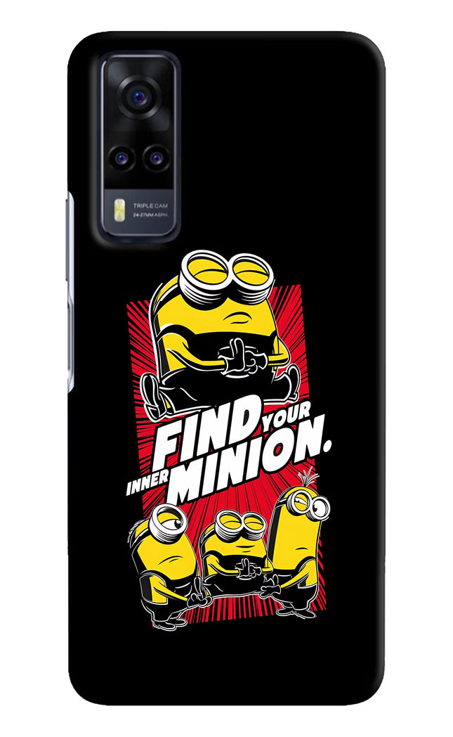 Find your inner Minion Vivo Y31 Hard Case Back Cover by Casekaro