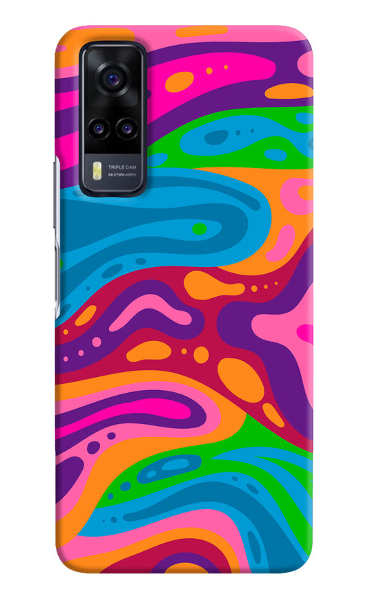 Trippy Pattern Vivo Y31 Hard Case Back Cover by Casekaro