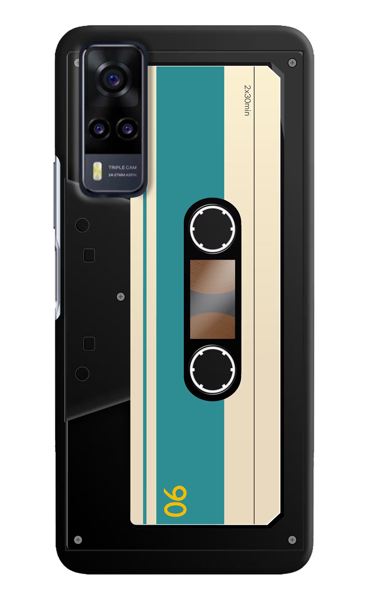 Cassette Vivo Y31 Hard Case Back Cover by Casekaro