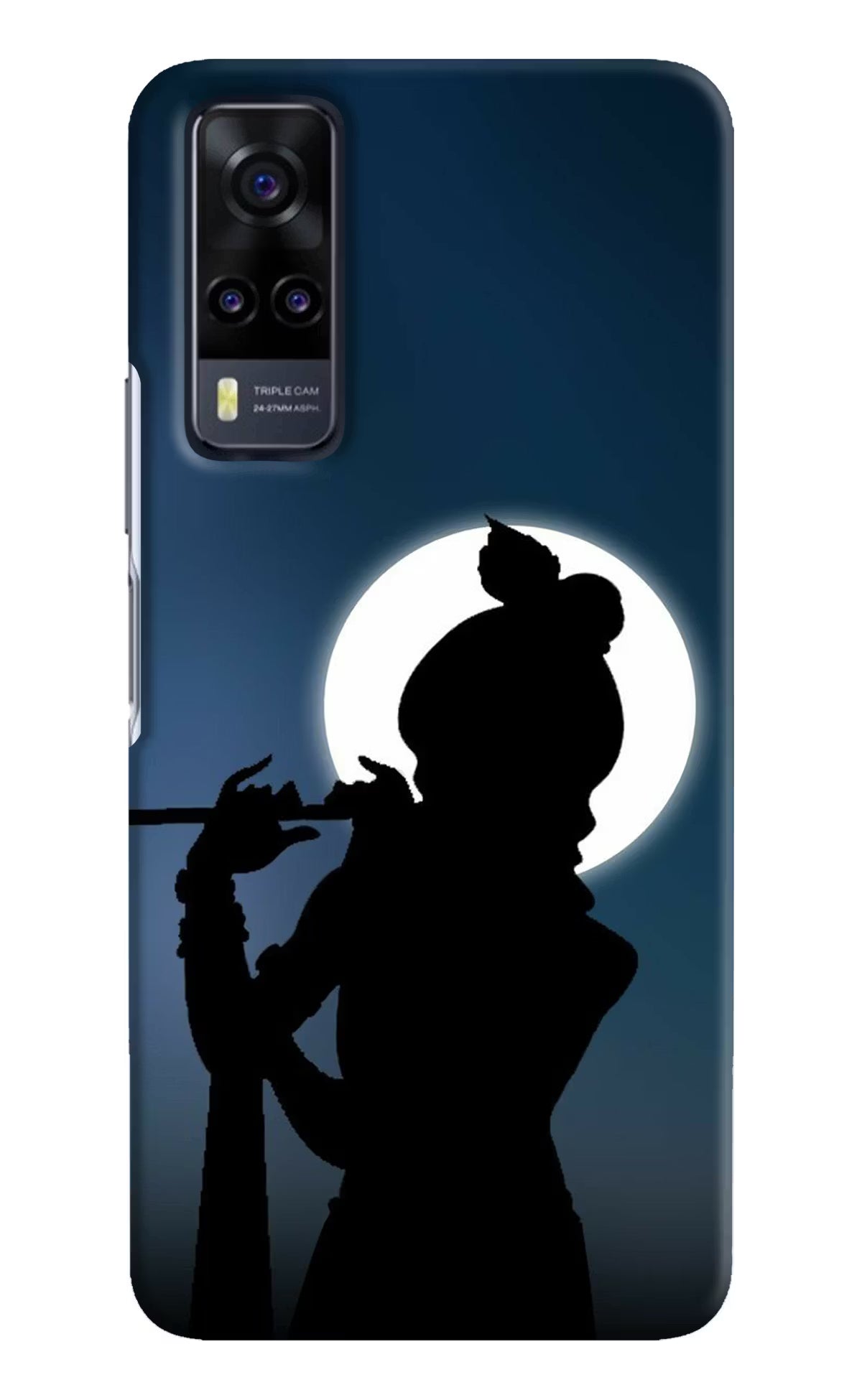 Shri Krishna Silhouette Vivo Y31 Hard Case Back Cover by Casekaro