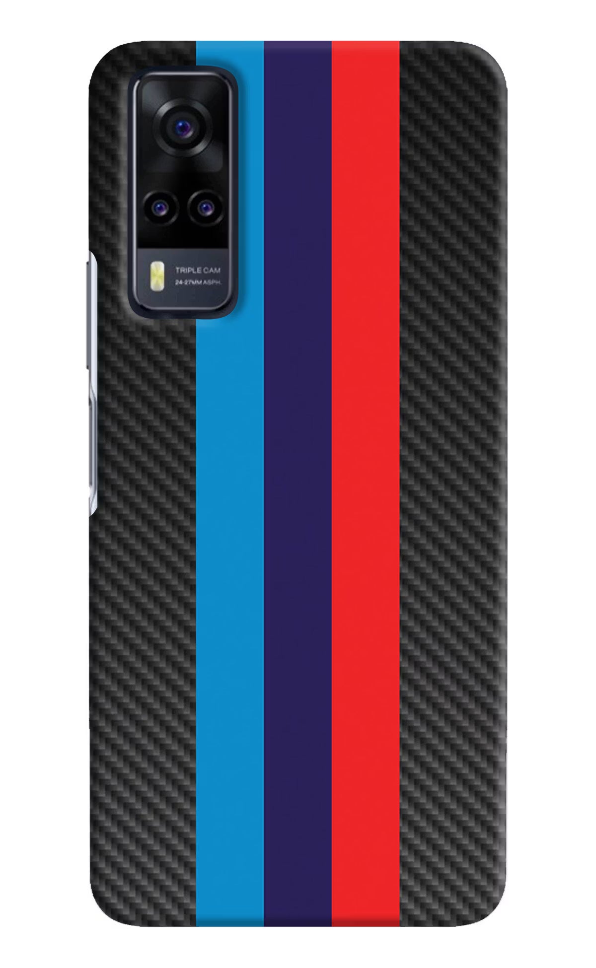 BMW Stripes Pattern Vivo Y31 Hard Case Back Cover by Casekaro