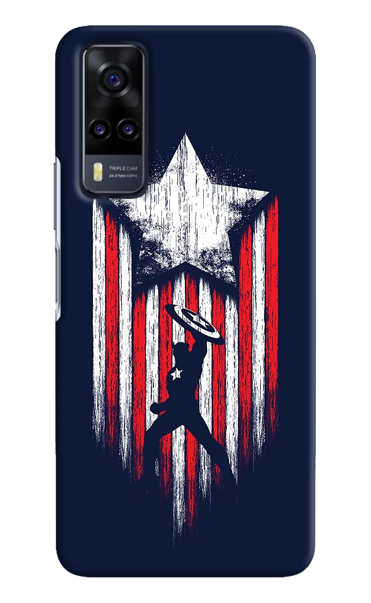 Captain America Marvel Art Vivo Y31 Hard Case Back Cover by Casekaro