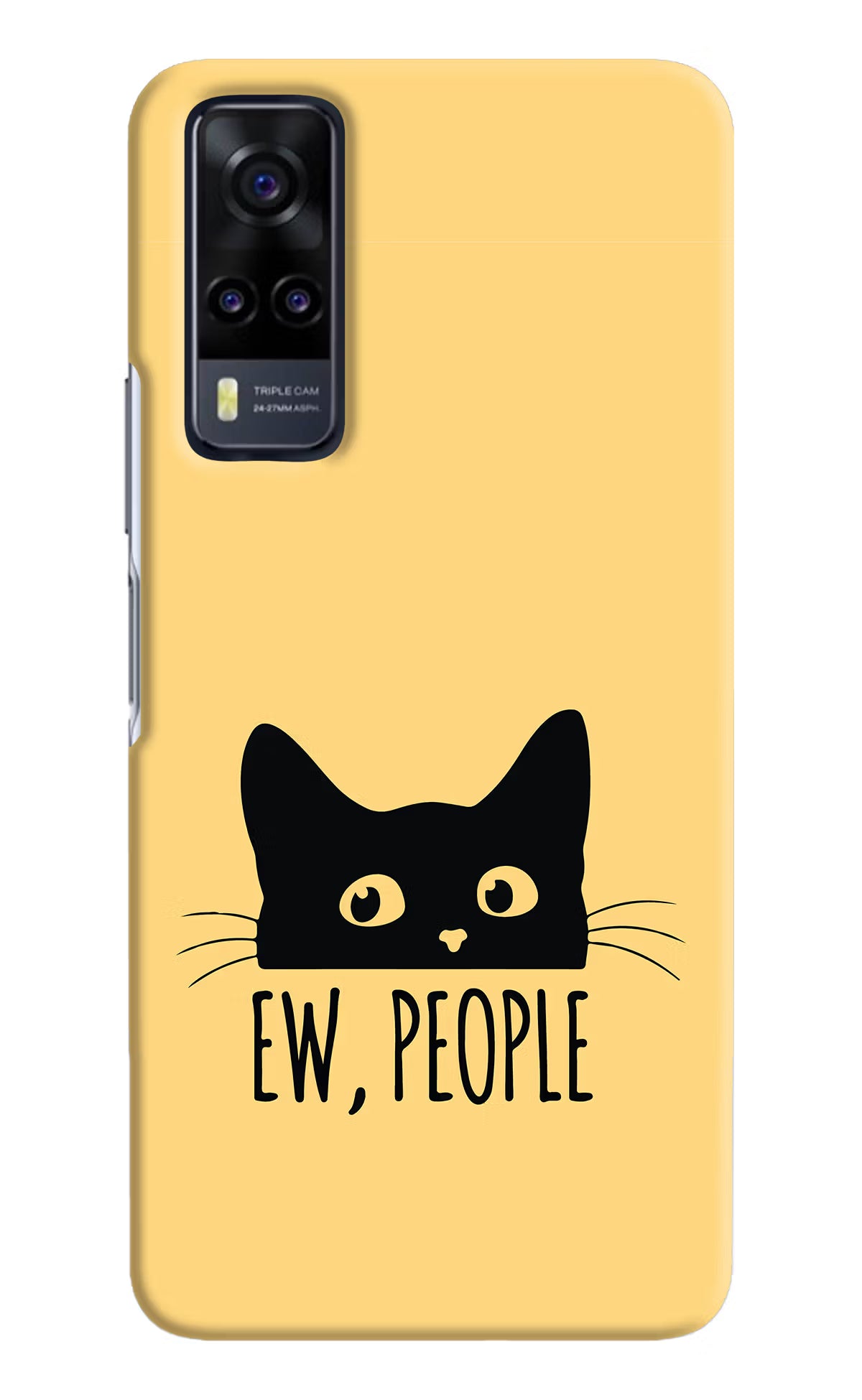Ew People Catitude Vivo Y31 Hard Case Back Cover by Casekaro