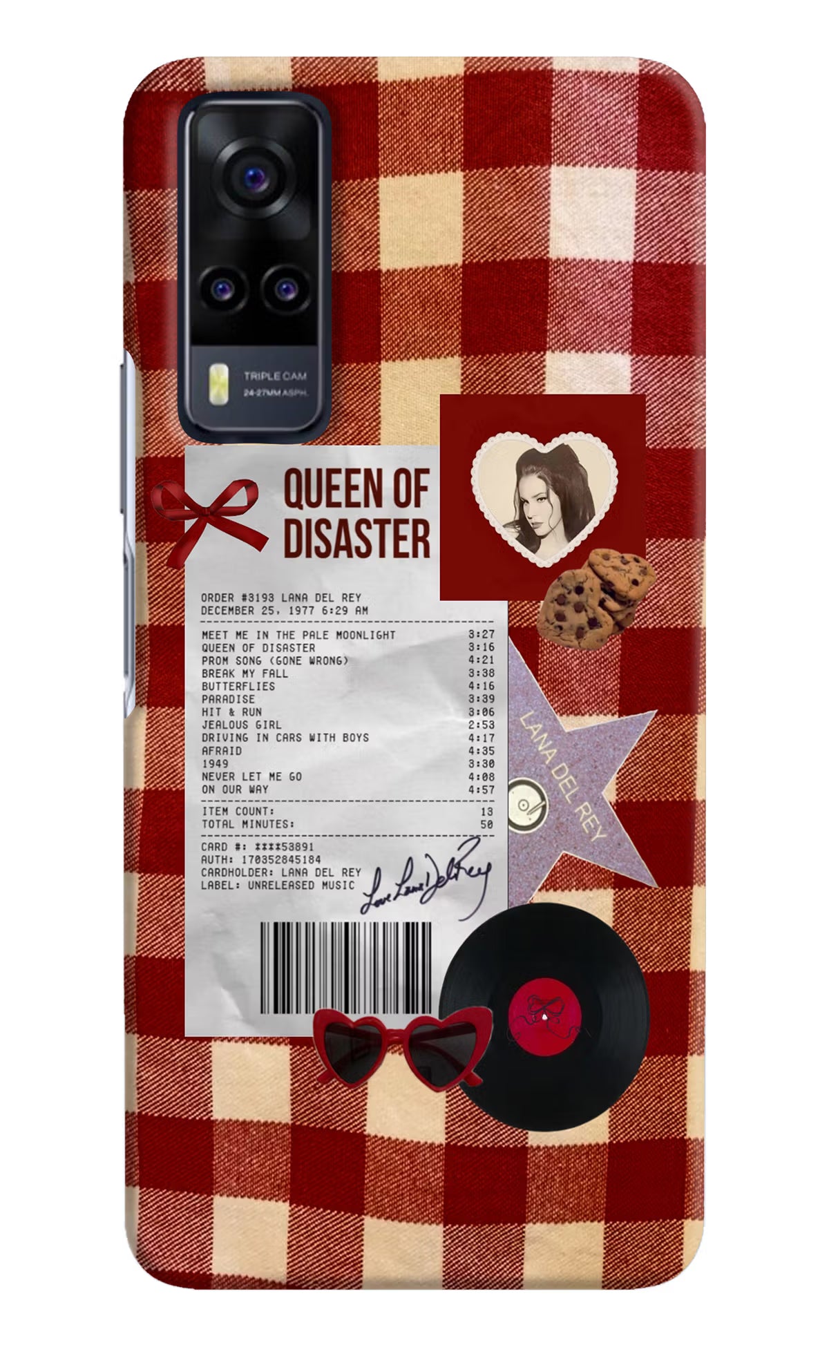 Queen of Disaster Vivo Y31 Hard Case Back Cover by Casekaro