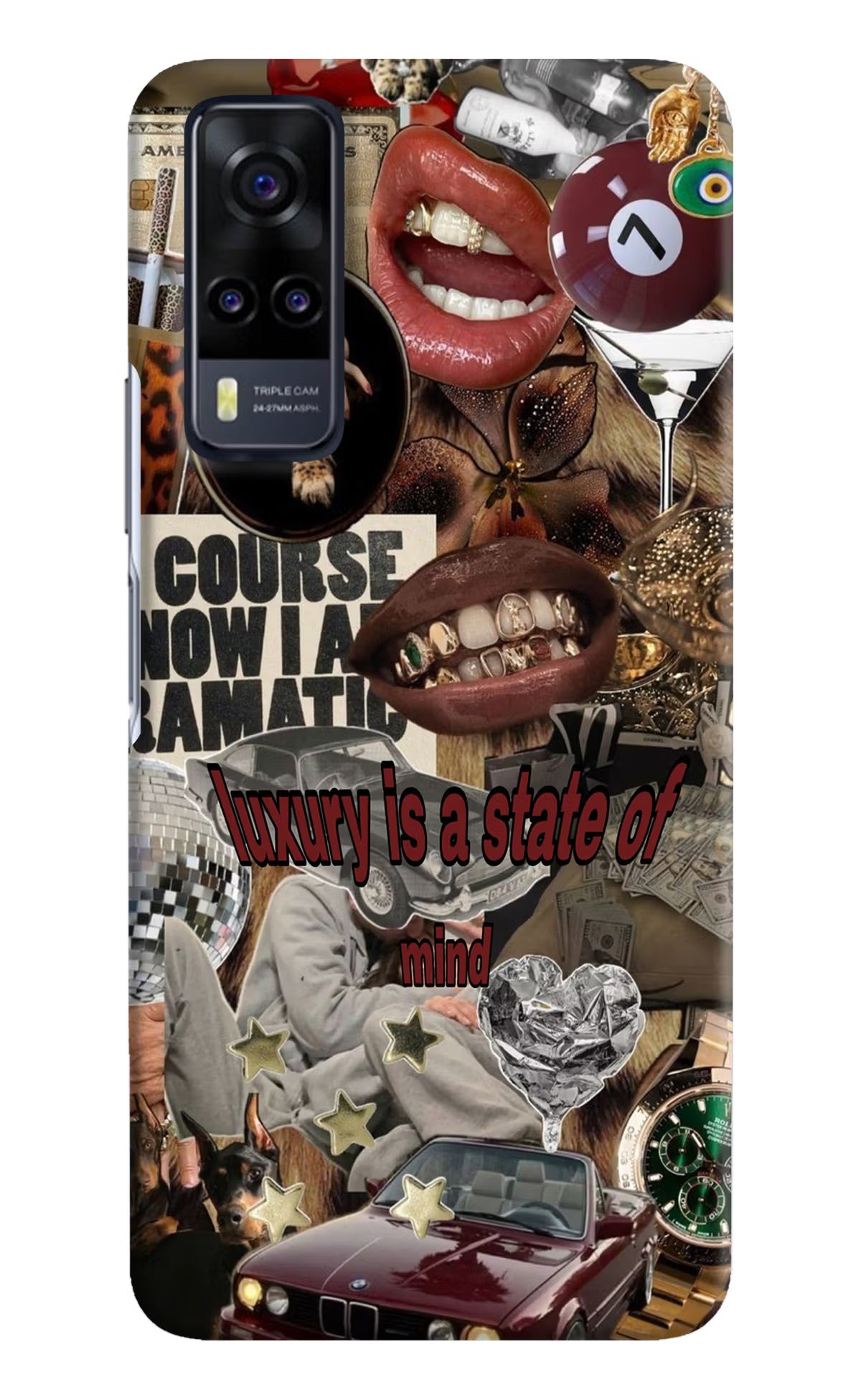 Luxury Vivo Y31 Hard Case Back Cover by Casekaro