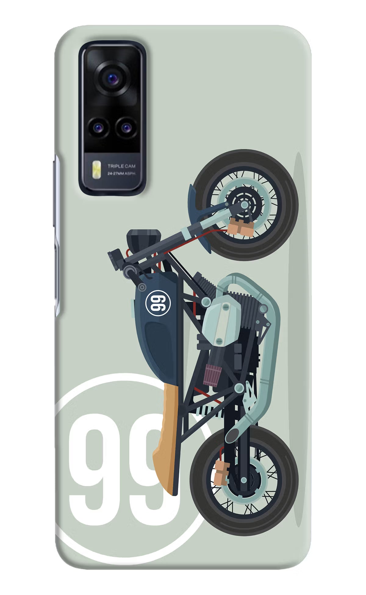 Classic Cafe Racer 99 Vivo Y31 Hard Case Back Cover by Casekaro