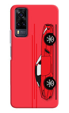 Red Velocity Vivo Y31 Hard Case Back Cover by Casekaro