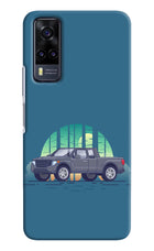 Retro Garage Vibe Vivo Y31 Hard Case Back Cover by Casekaro