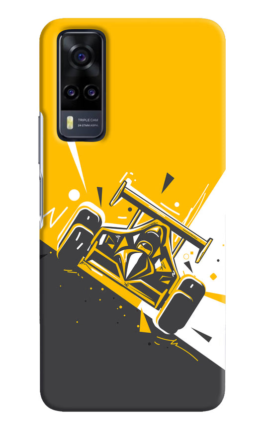 Track King Vivo Y31 Hard Case Back Cover by Casekaro