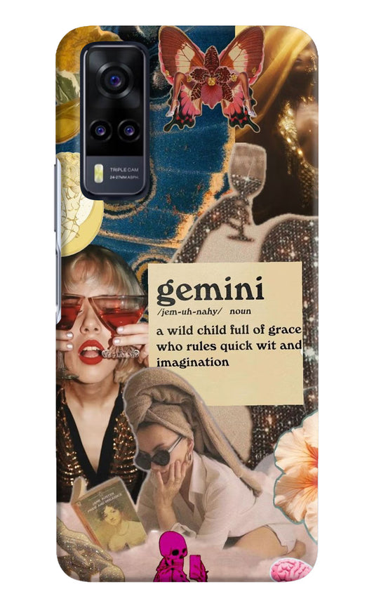 Gemini Zodiac Vivo Y31 Hard Case Back Cover by Casekaro