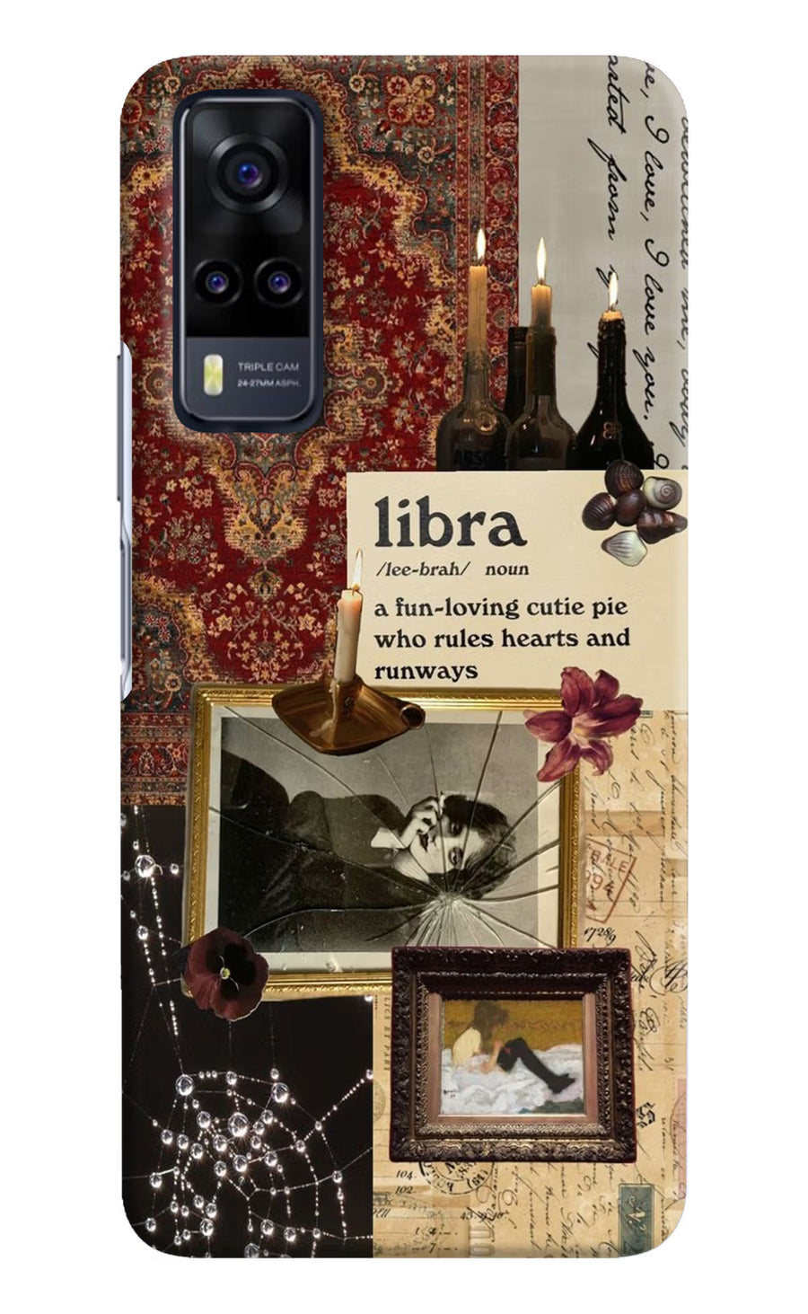 Libra Zodiac Vivo Y31 Back Cover, Hard case