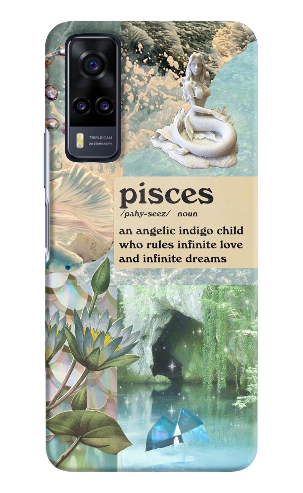 Pisces Zodiac Vivo Y31 Hard Case Back Cover by Casekaro