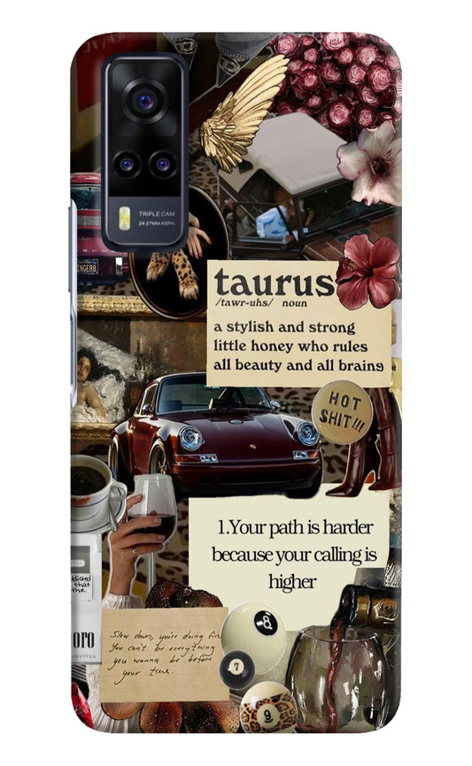 Taurus Zodiac Vivo Y31 Hard Case Back Cover by Casekaro