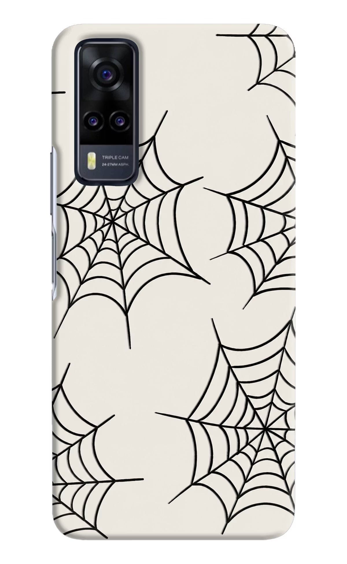 Spider Web Vivo Y31 Hard Case Back Cover by Casekaro