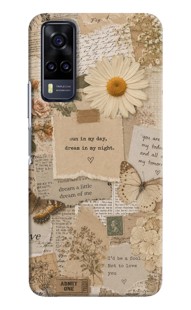 Vintage case Vivo Y31 Hard Case Back Cover by Casekaro