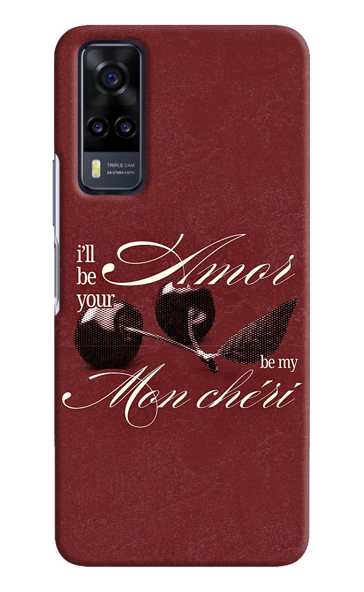 Velvet Cherry Vivo Y31 Back Cover