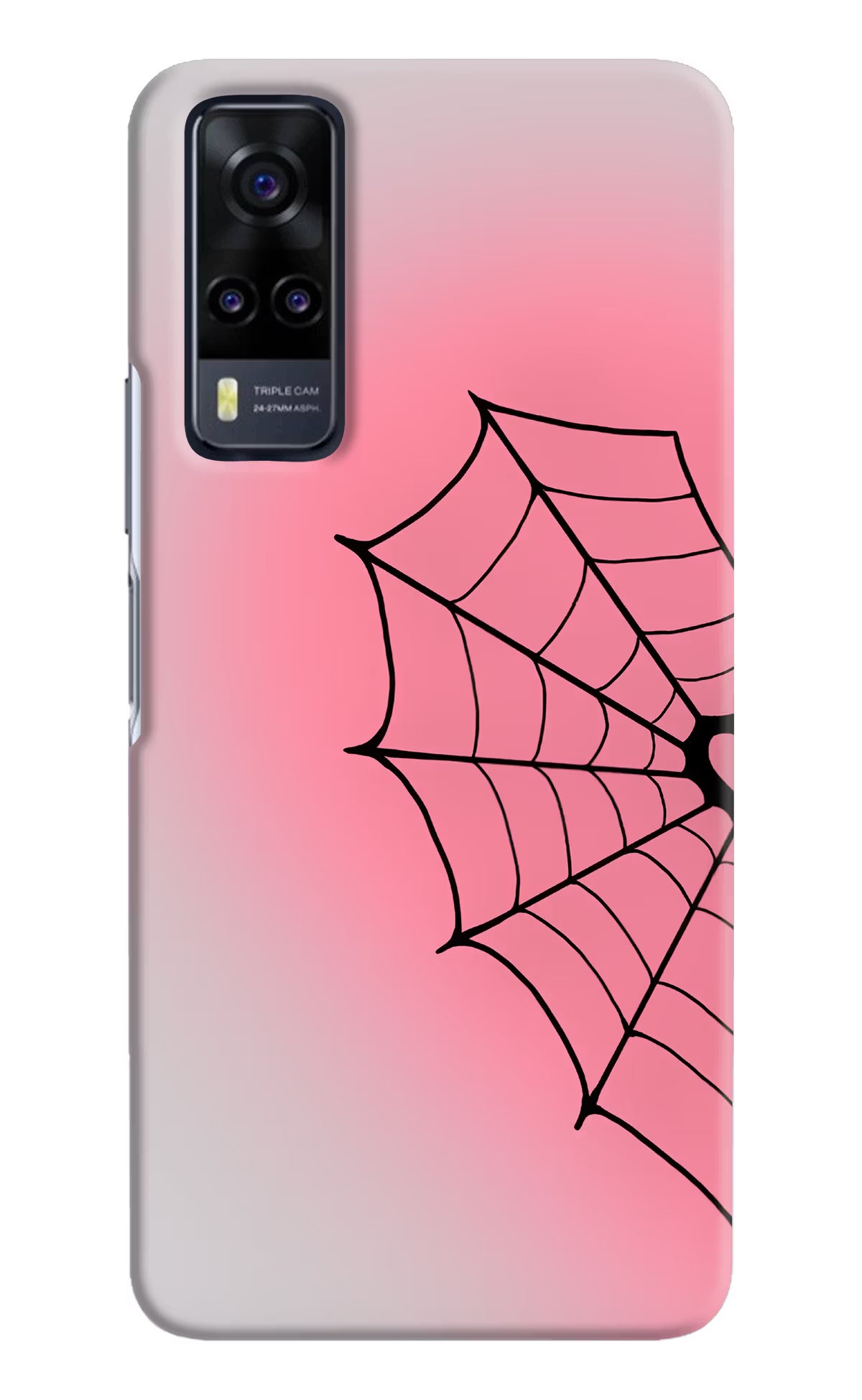 Pink Web Vivo Y31 Back Cover