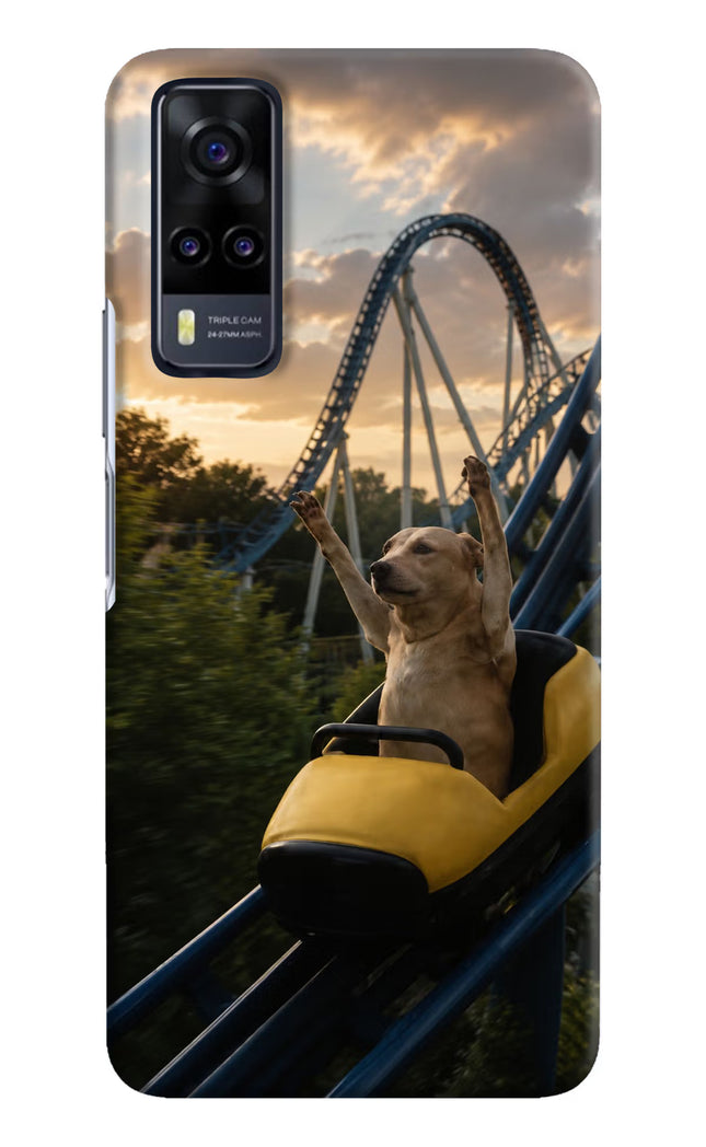Rollercoaster Dog Vivo Y31 Hard Case Back Cover by Casekaro