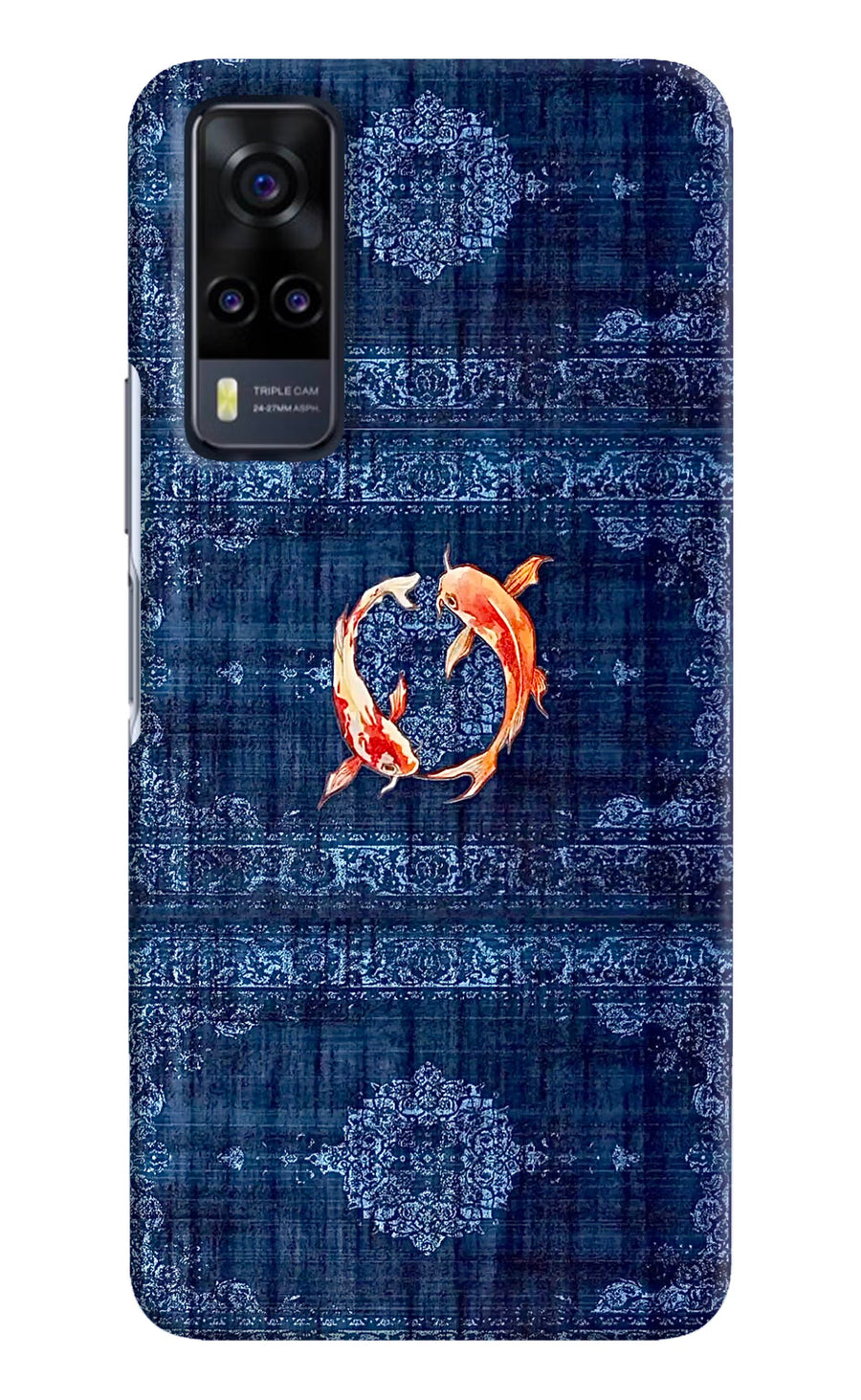 Koi Blue Vivo Y31 Back Cover, Hard case