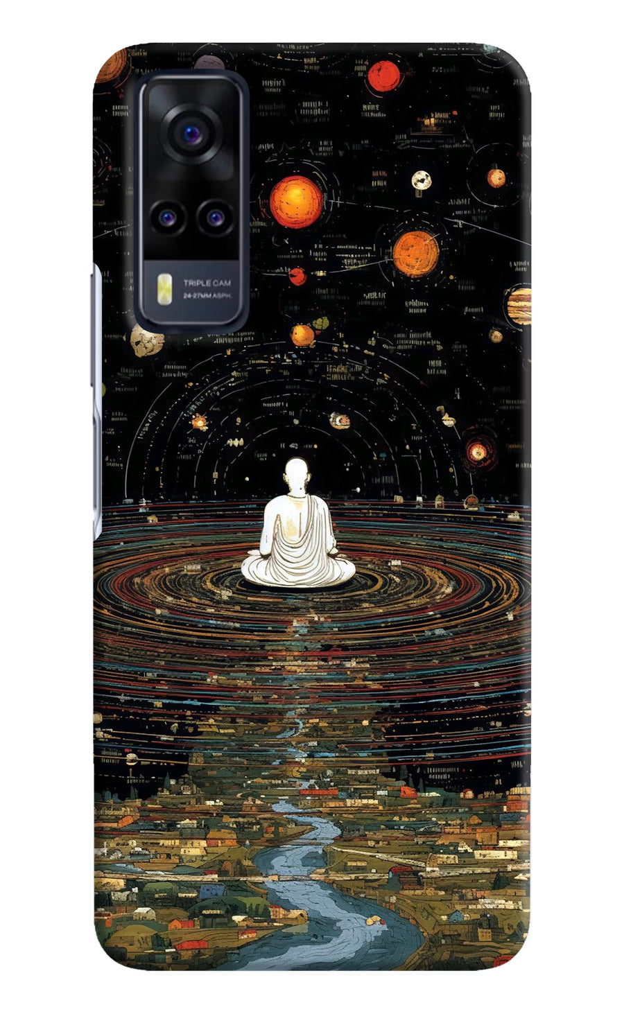 Space Monk Vivo Y31 Back Cover, Hard case