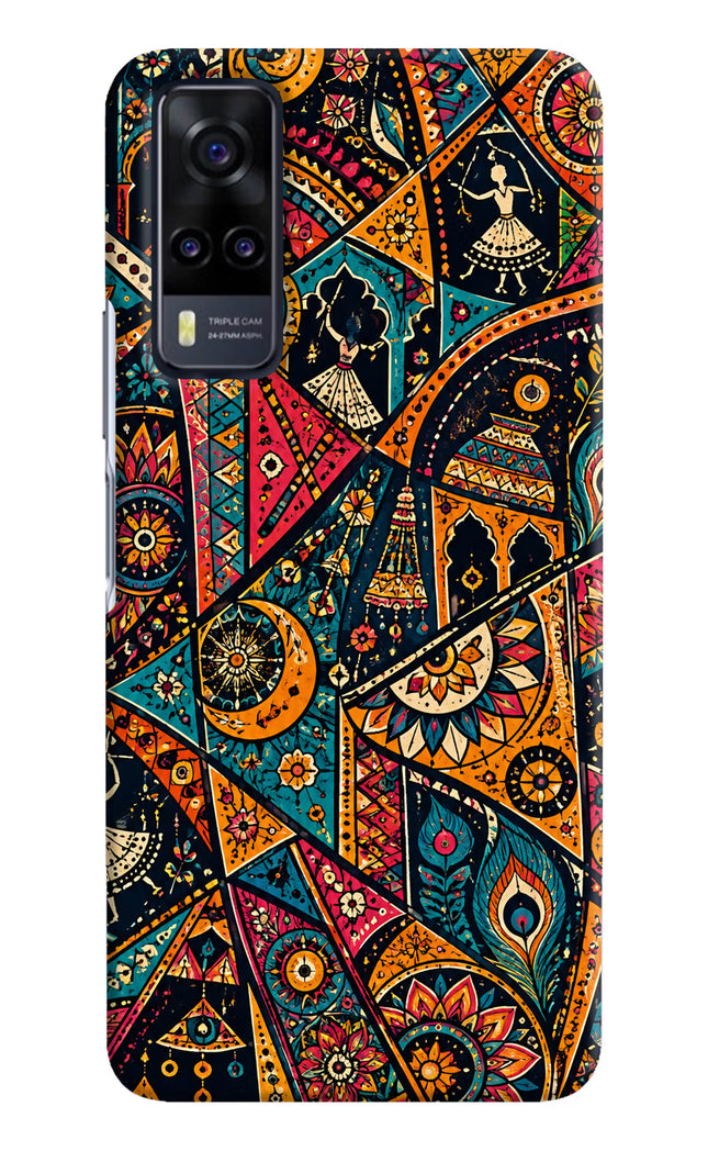 Folk Print Vivo Y31 Hard Case Back Cover by Casekaro