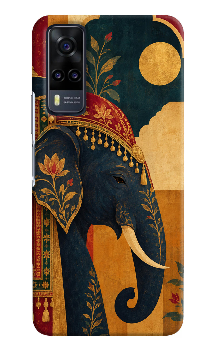 Royal Elephant Vivo Y31 Back Cover, Hard case
