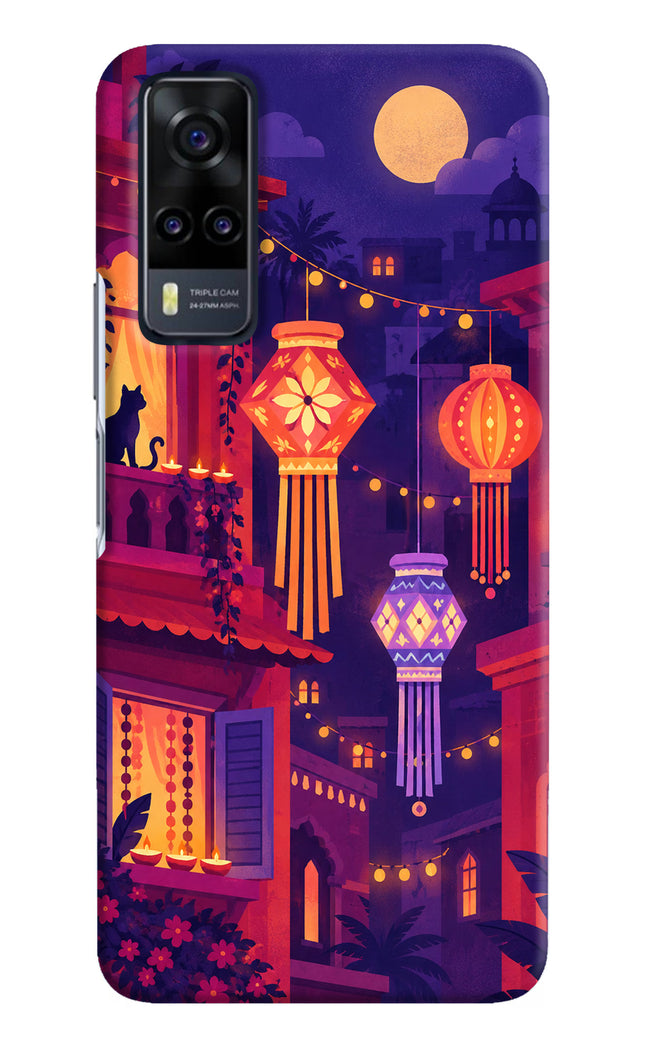 Lantern Lane Vivo Y31 Hard Case Back Cover by Casekaro