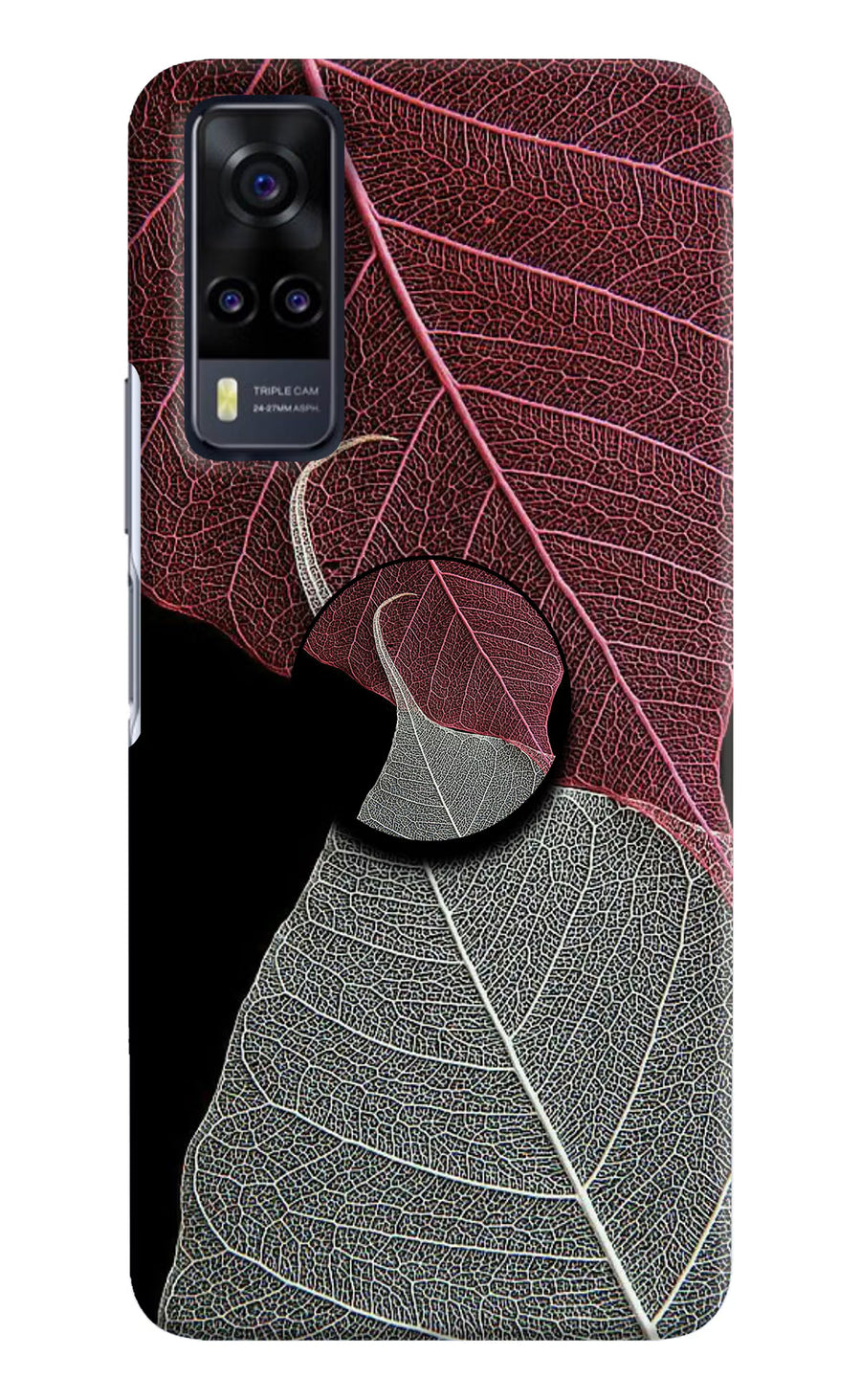 Leaf Pattern Vivo Y31 Pop Case, Hard case