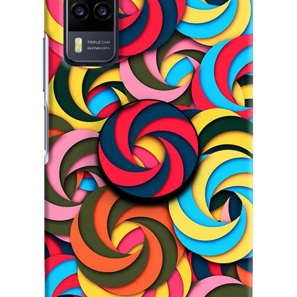 Spiral Pattern Vivo Y31 Pop Case by Casekaro