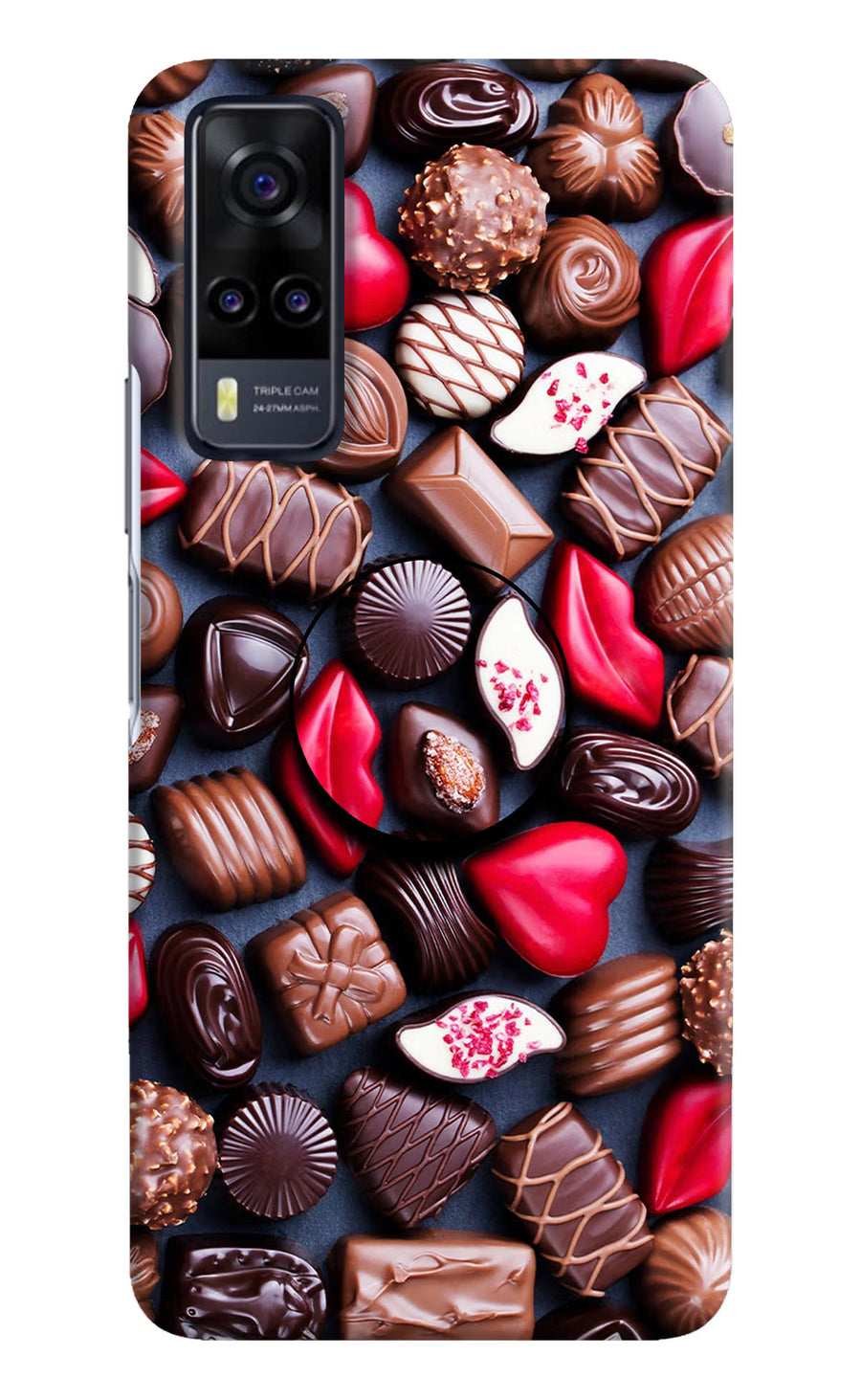 Chocolates Vivo Y31 Pop Case, Hard case