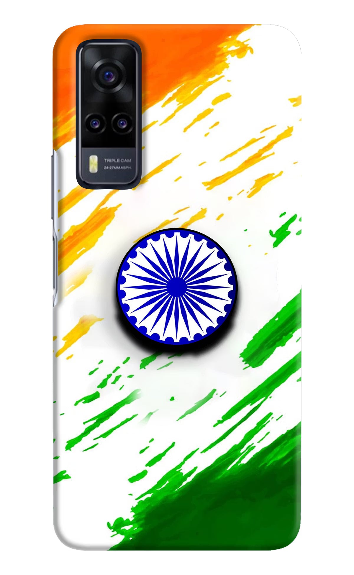 Indian Flag Ashoka Chakra Vivo Y31 Pop Case by Casekaro