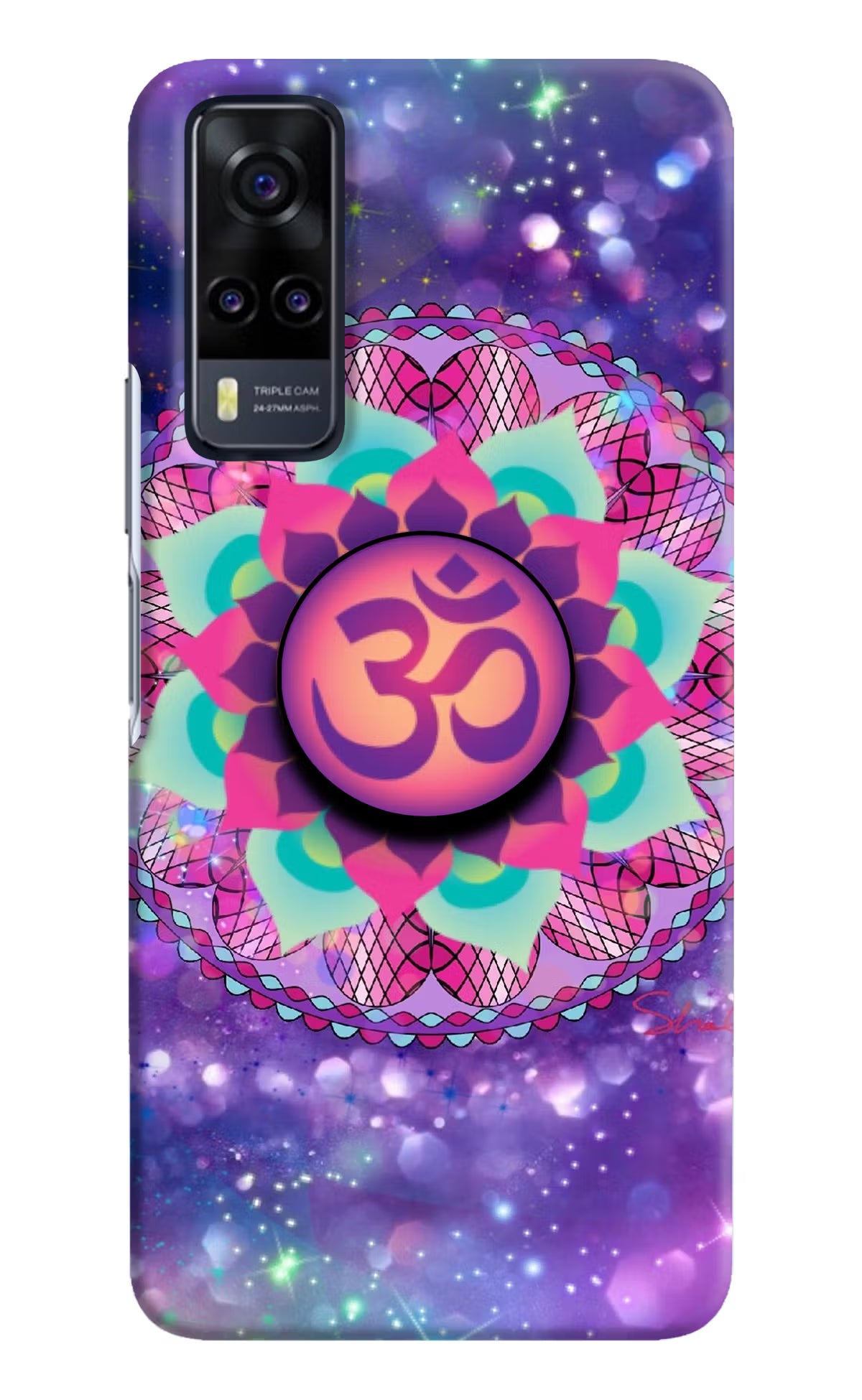 Om Purple Vivo Y31 Pop Case by Casekaro