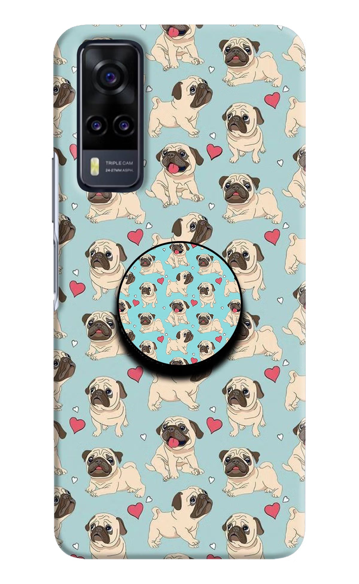 Pug Dog Vivo Y31 Pop Case by Casekaro