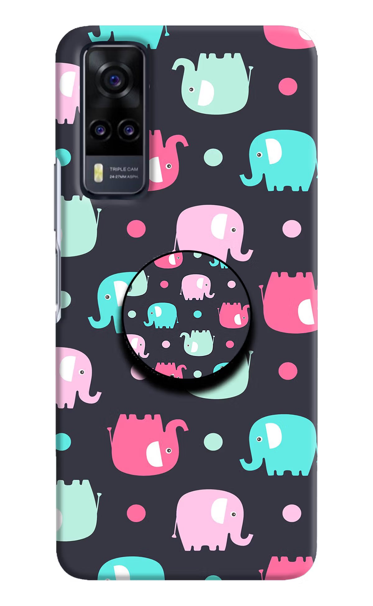 Baby Elephants Vivo Y31 Pop Case by Casekaro