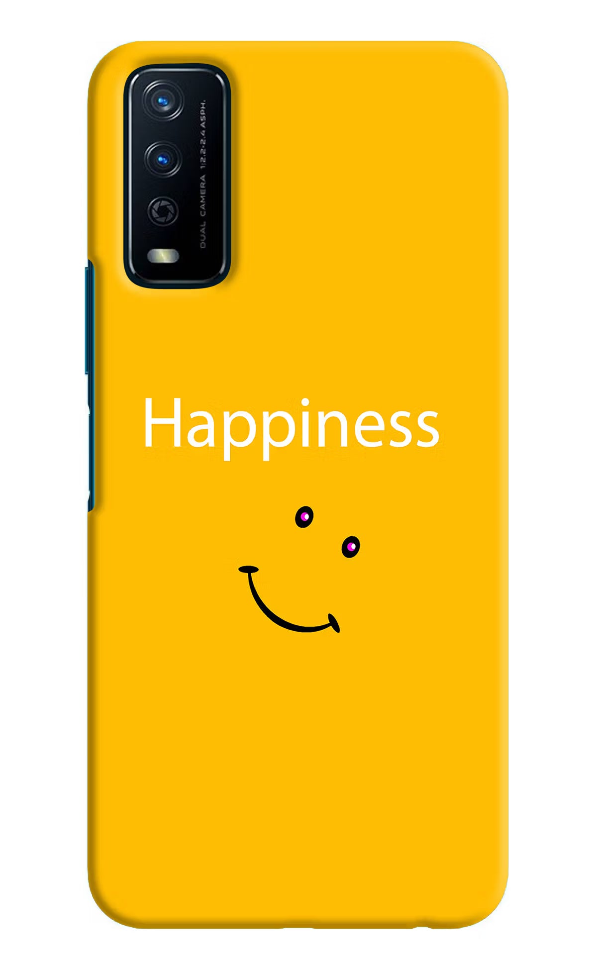 Happiness With Smiley Vivo Y12s Hard Case Back Cover by Casekaro